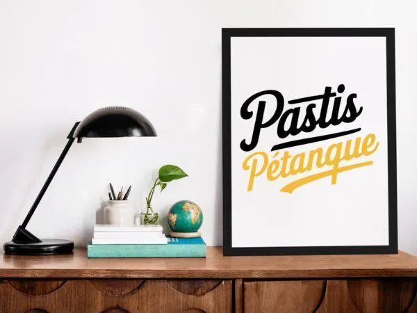 Poster Pastis pétanque