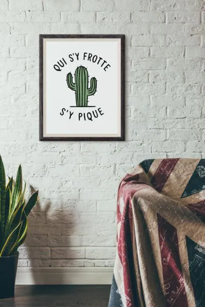 Affiche Qui s'y frotte s'y pique