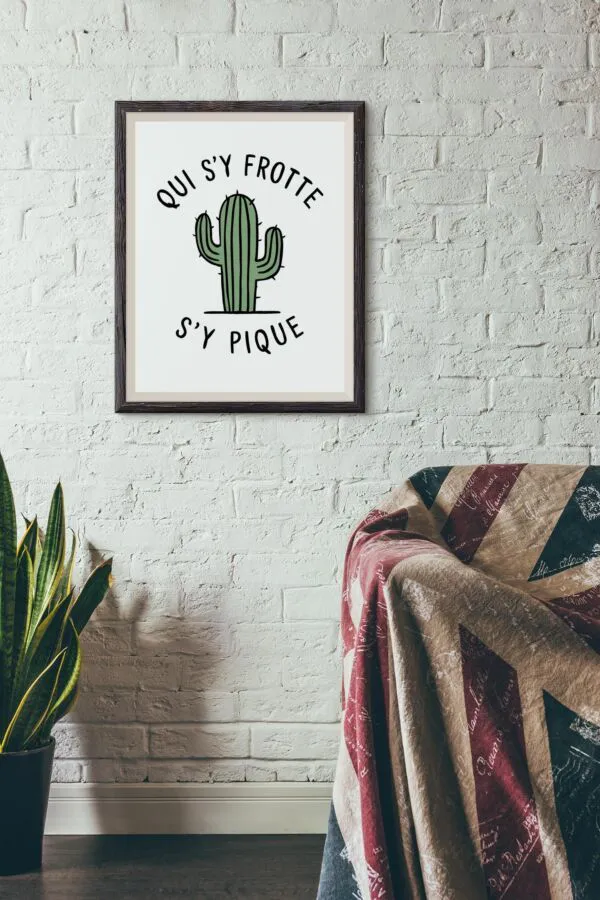 Poster Qui s'y frotte s'y pique