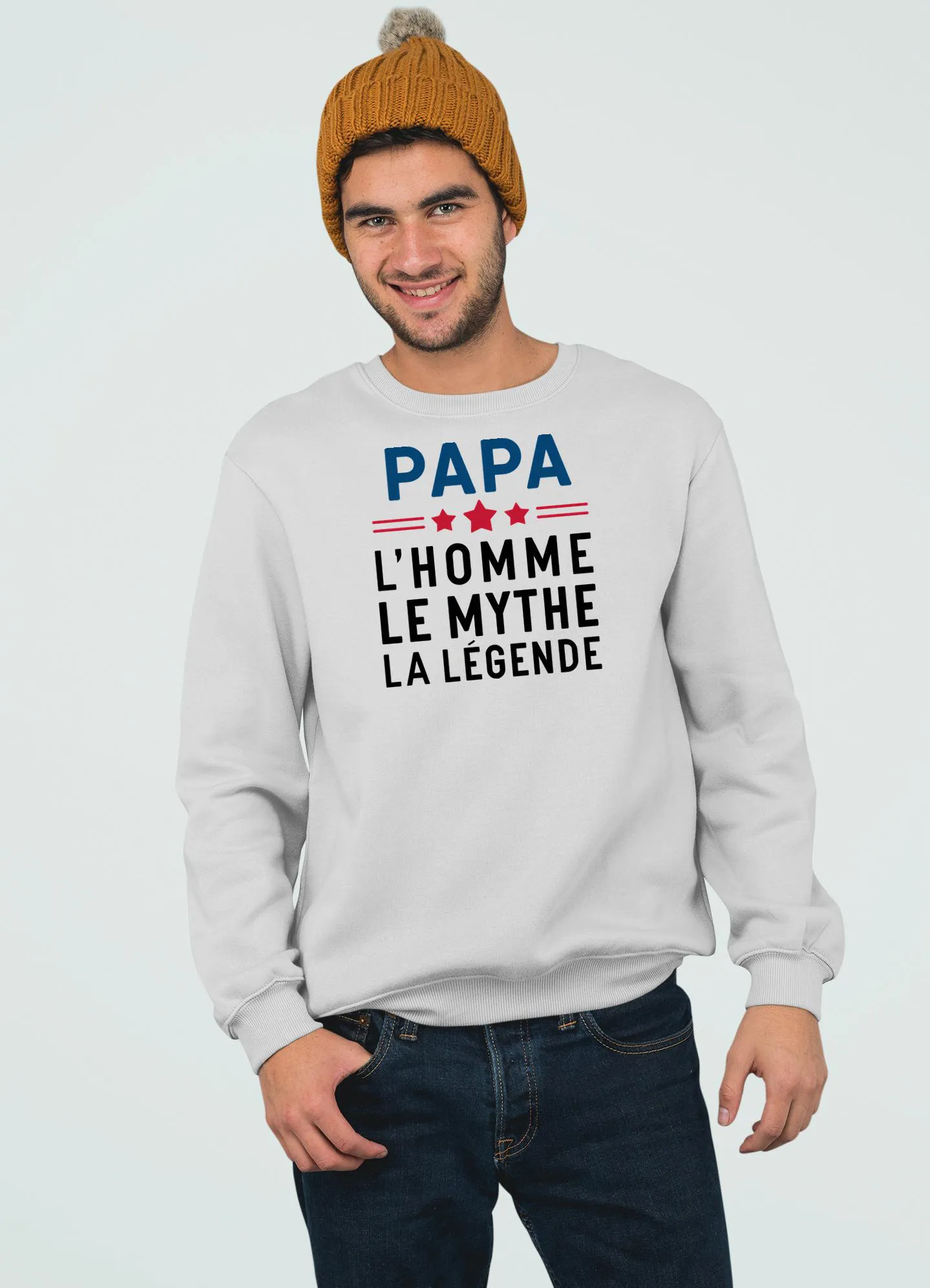 Sweat Papa, l'homme le mythe la légende - Unisexe Sweat Papa, l'homme le mythe la légende - Unisexe