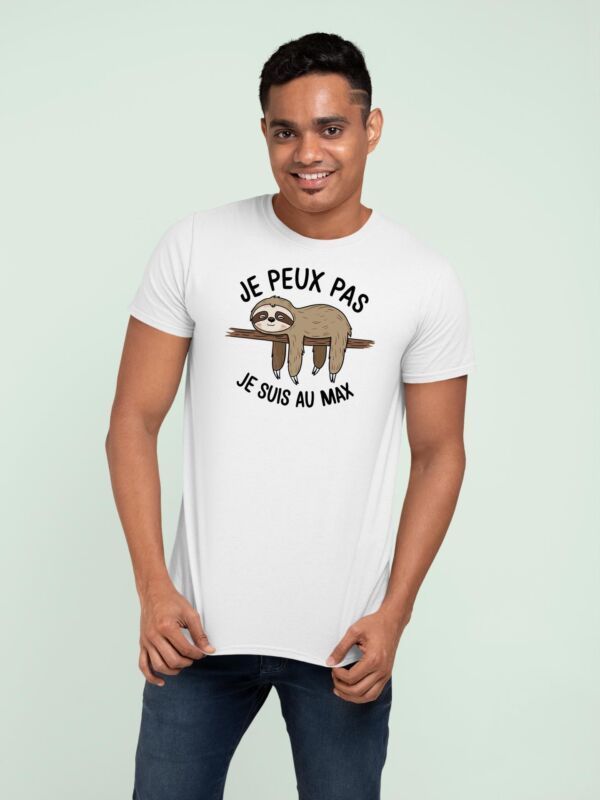 T shirt Je peux pas je suis au max pour homme