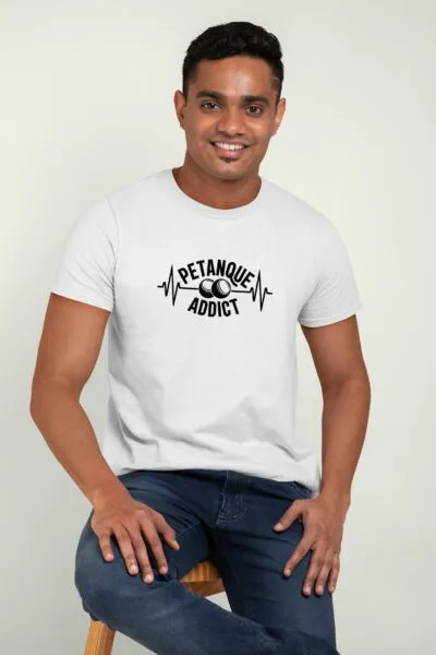 T Shirt Pétanque Addict - Pour Homme