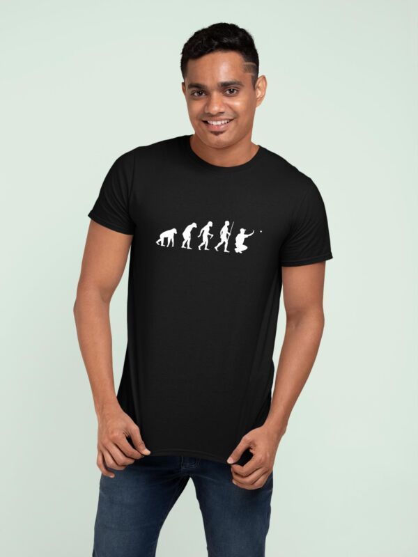 T shirt Pétanque, évolution de l'homme pour homme