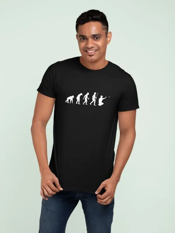 T shirt Pétanque, évolution de l'homme pour homme