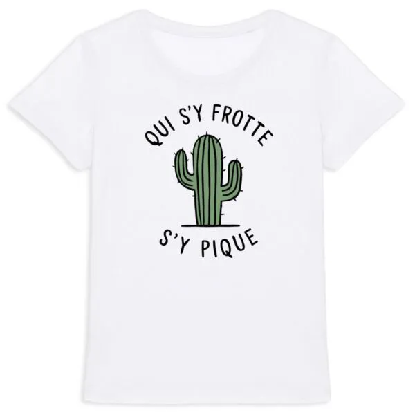 Tee Shirt Qui s'y frotte s'y pique - Pour Femme