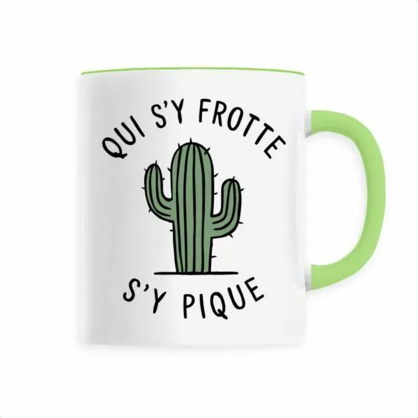 Mug Qui s'y frotte s'y pique Mug Qui s'y frotte s'y pique