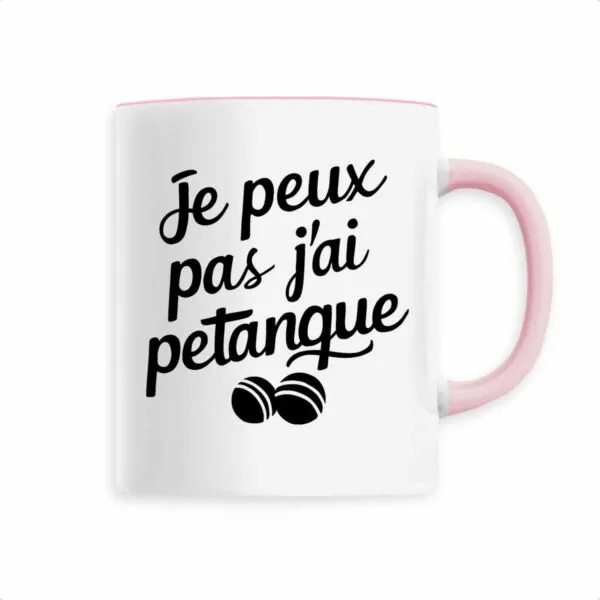 Mug Je peux pas j'ai pétanque Mug Je peux pas j'ai pétanque