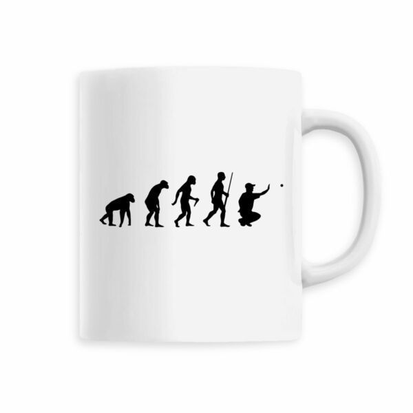Mug Pétanque, évolution de l'homme