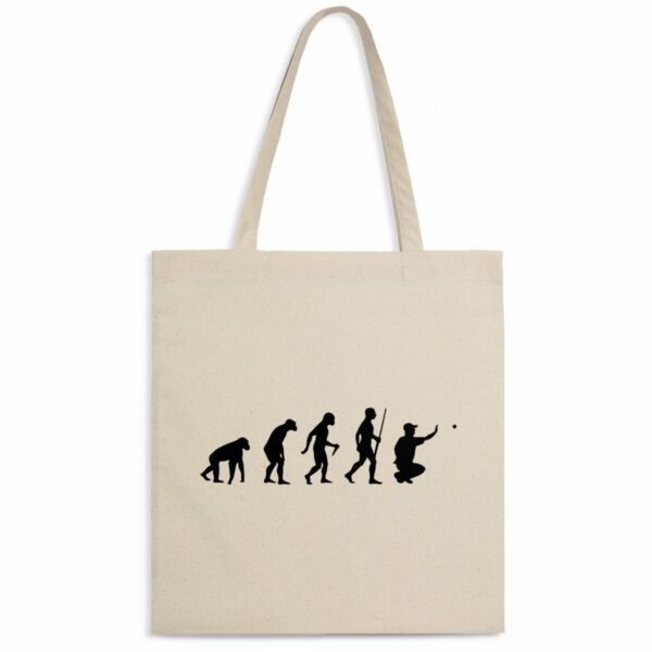 Tote bag Pétanque, évolution de l'homme