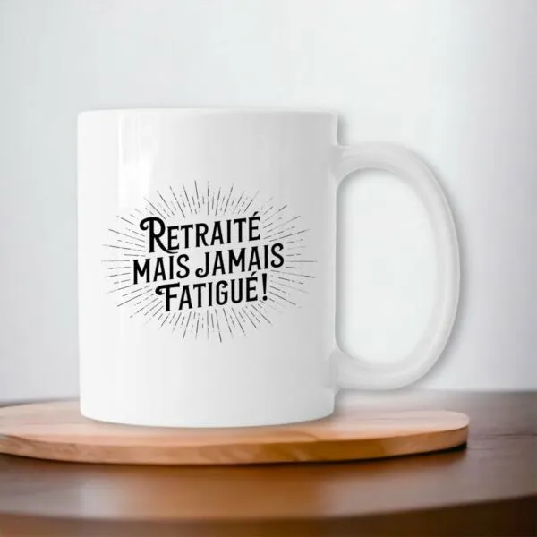 Mug Retraité mais jamais fatigué