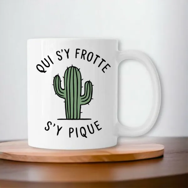 Mug Qui s'y frotte s'y pique Mug Qui s'y frotte s'y pique