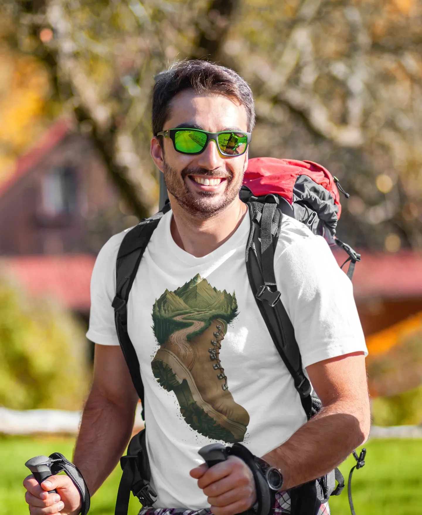 T Shirt Randonnée à la montagne 2 - Pour Homme T Shirt Randonnée à la montagne 2 - Pour Homme