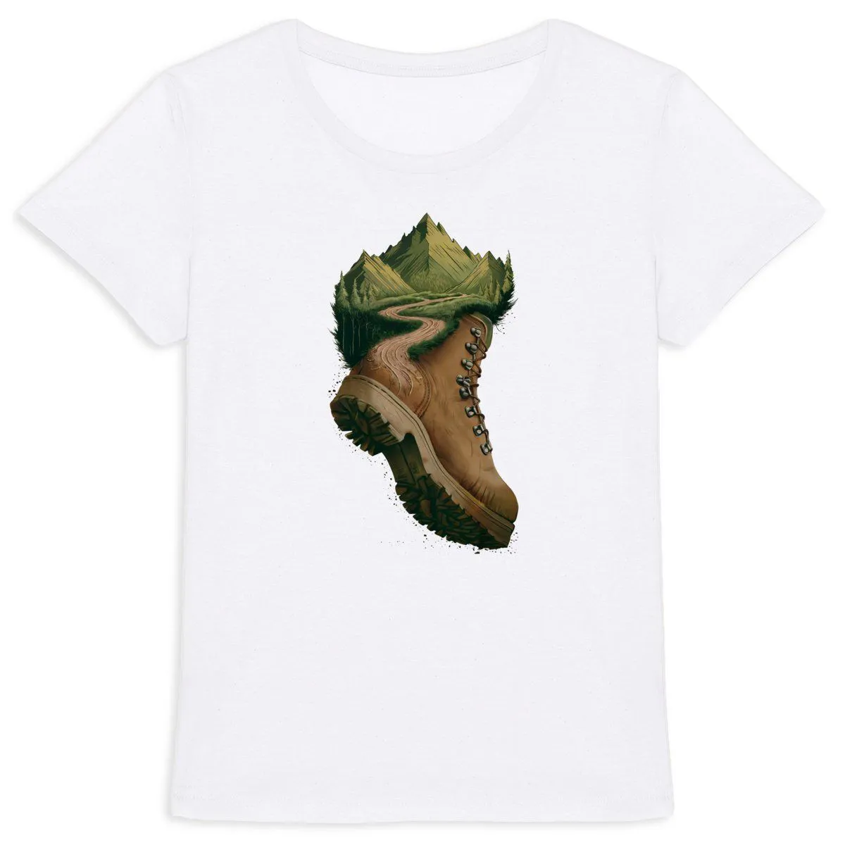 Tee Shirt Randonnée à la montagne 2 - Pour Femme Tee Shirt Randonnée à la montagne 2 - Pour Femme