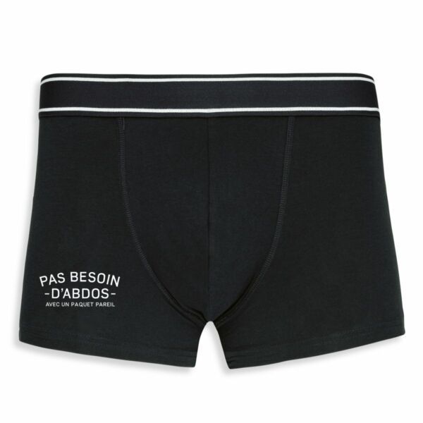 Boxer Pas besoin d'abdos avec un paquet pareil