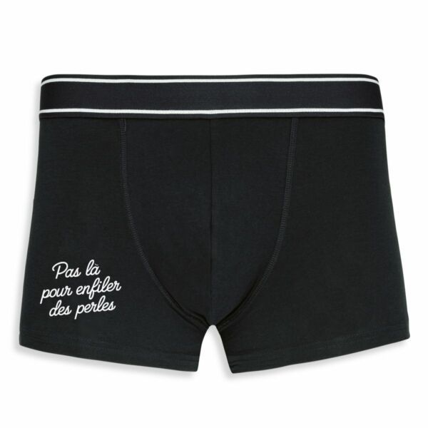 Boxer Pas là pour enfiler des perles