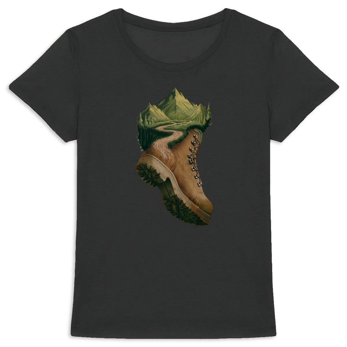 Tee Shirt Randonnée à la montagne 2 - Pour Femme Tee Shirt Randonnée à la montagne 2 - Pour Femme