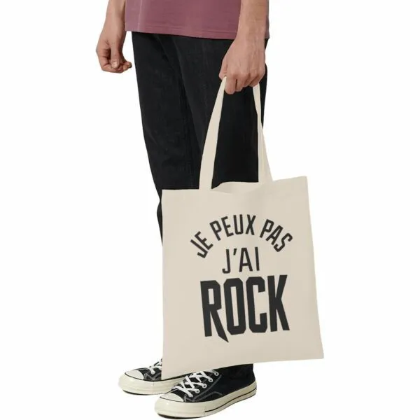 Tote bag Je peux pas j'ai rock