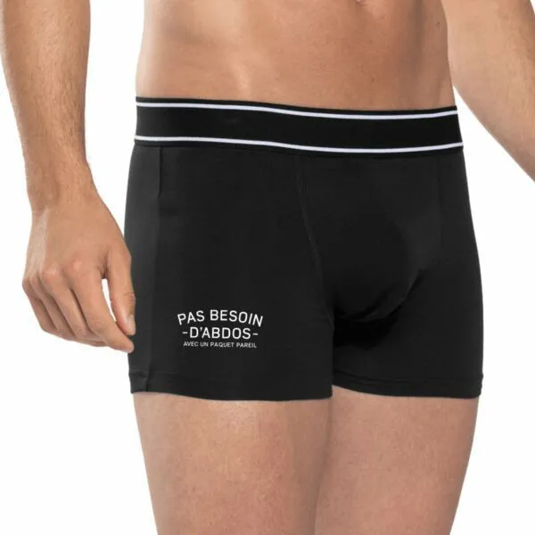 Boxer Pas besoin d'abdos avec un paquet pareil Boxer Pas besoin d'abdos avec un paquet pareil
