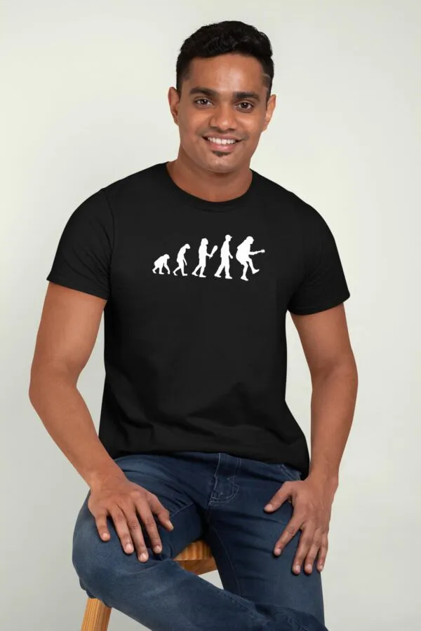 T shirt Rock Evolution de l'homme pour homme