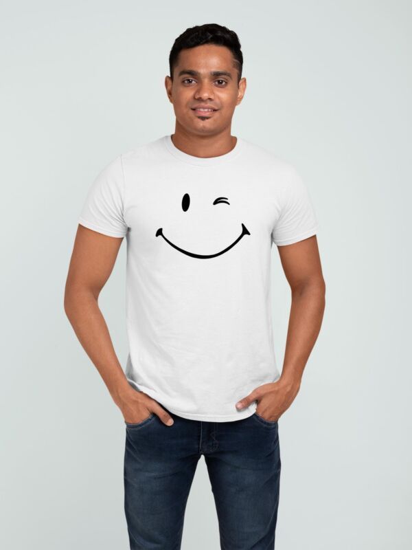 T shirt Smiley pour homme