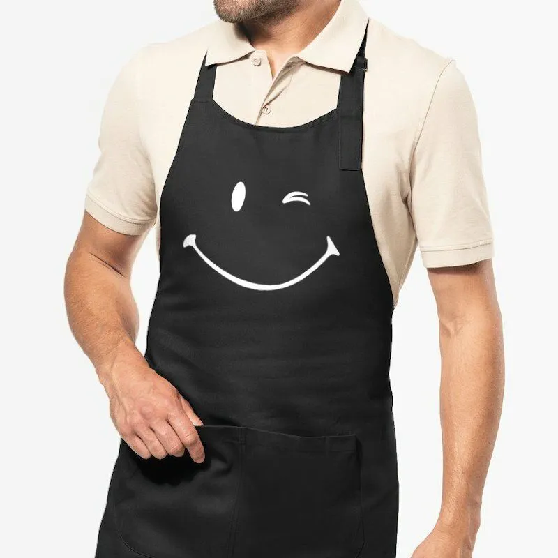 Tablier de cuisine Smiley - 100% coton bio Tablier de cuisine Smiley - 100% coton bio