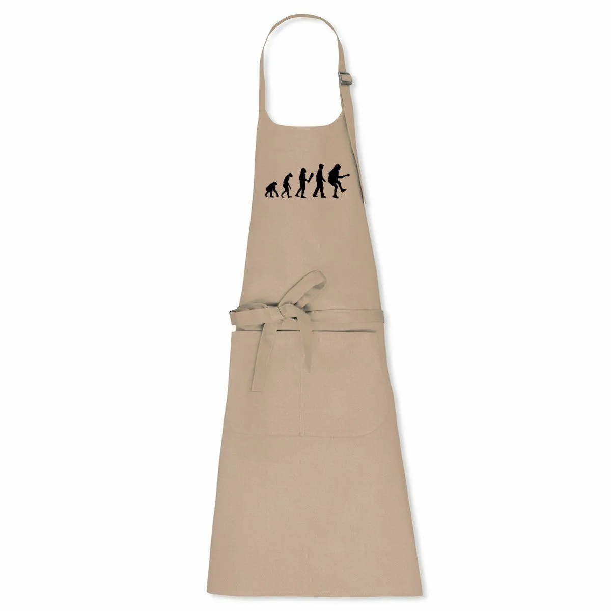 Tablier de cuisine Rock Evolution de l'homme - 100% coton bio Tablier de cuisine Rock Evolution de l'homme - 100% coton bio