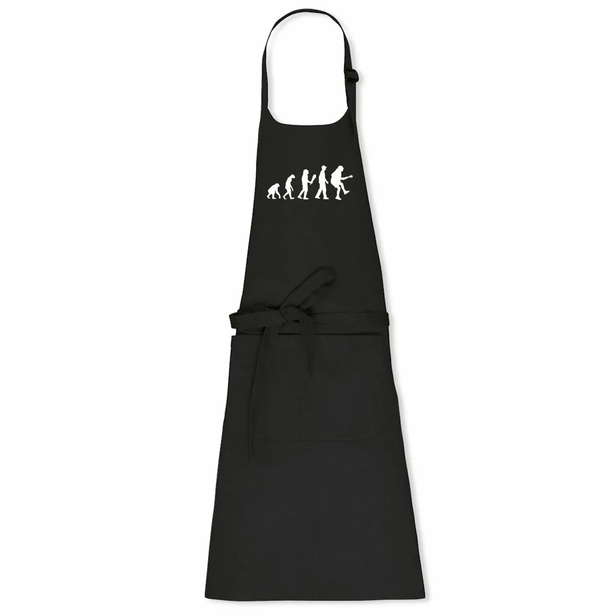Tablier de cuisine Rock Evolution de l'homme - 100% coton bio Tablier de cuisine Rock Evolution de l'homme - 100% coton bio