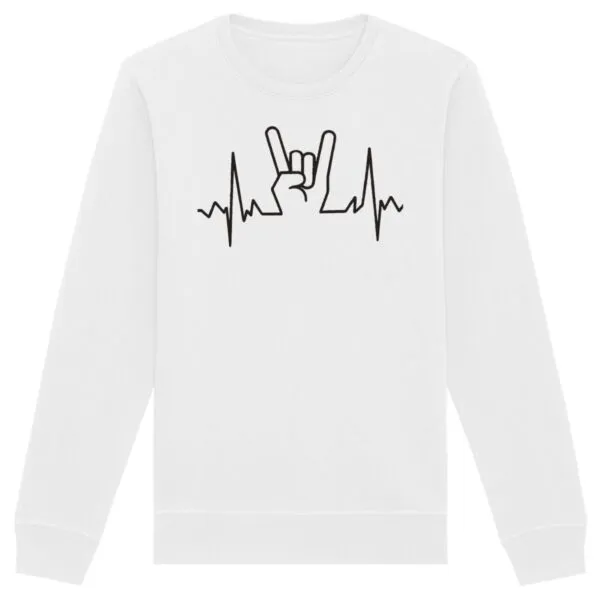 Sweat Rock On Heart Beat - Unisexe