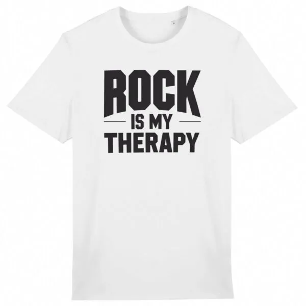 T Shirt Rock is my therapy - Pour Homme