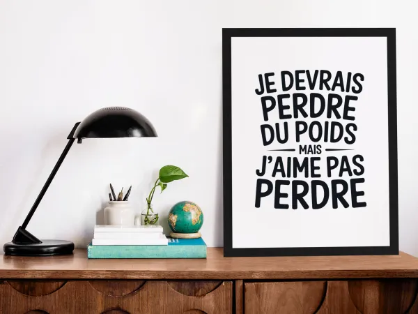 Poster J'aime pas perdre