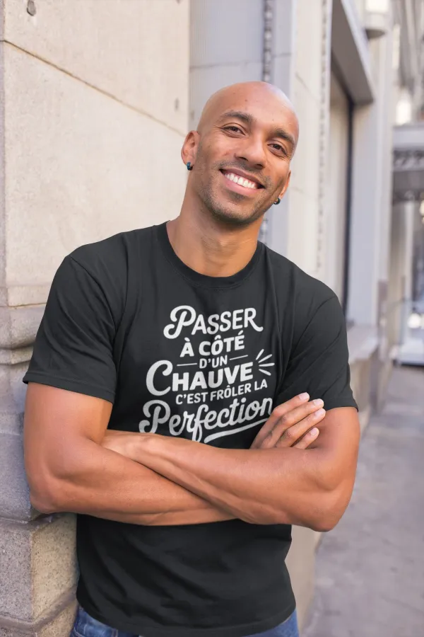 T shirt Passer à côté d'un chauve pour homme