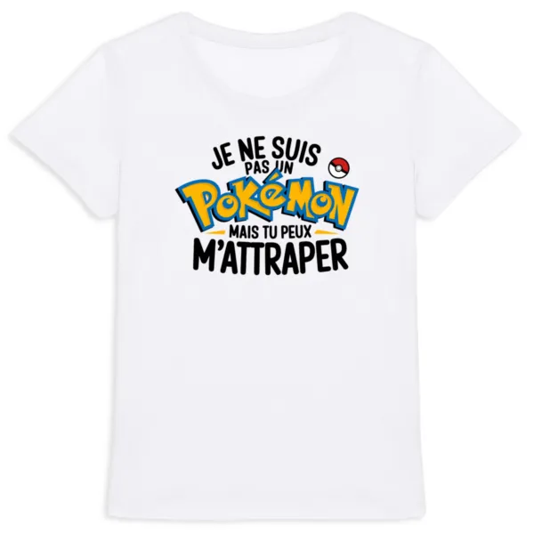 Tee Shirt Je ne suis pas un pokémon - Pour Femme