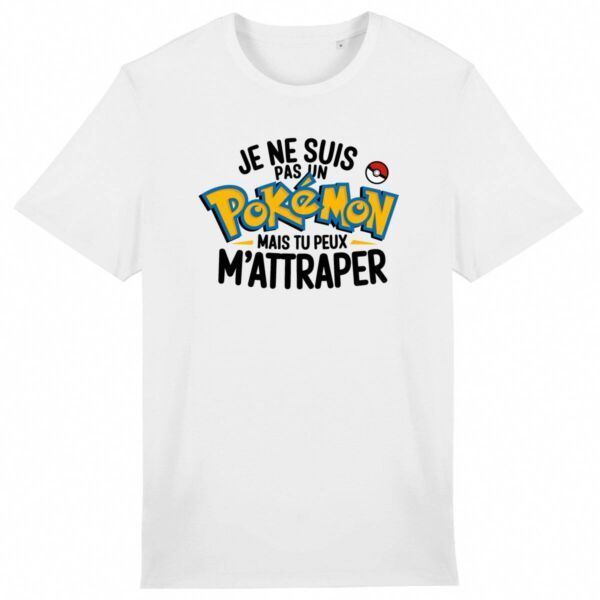 T Shirt Je ne suis pas un pokémon - Pour Homme
