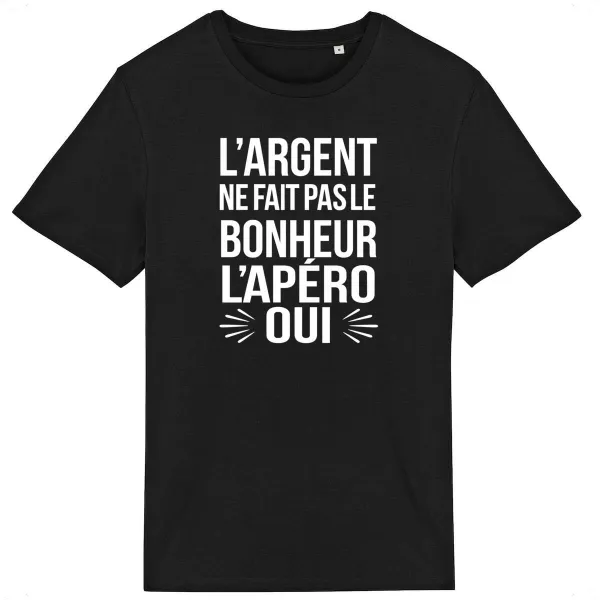T Shirt L'argent ne fait pas le bonheur - Pour Homme T Shirt L'argent ne fait pas le bonheur - Pour Homme