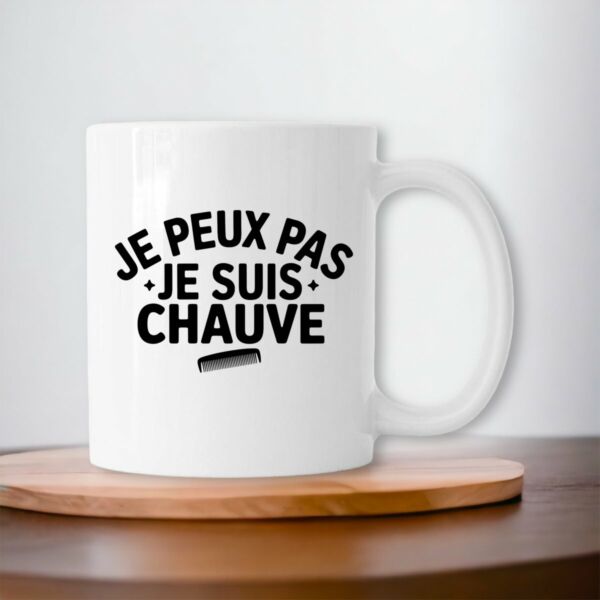 Mug Je peux pas je suis chauve
