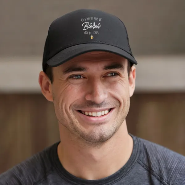 Casquette Ça soulève plus de bières que de fonte