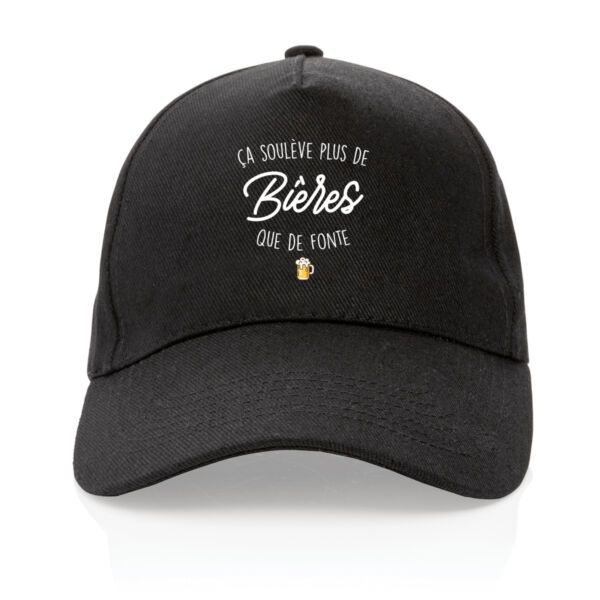 Casquette Ça soulève plus de bières que de fonte