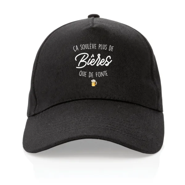 Casquette Ça soulève plus de bières que de fonte