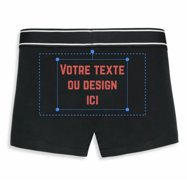 Boxer homme personnalisé - Face arrière