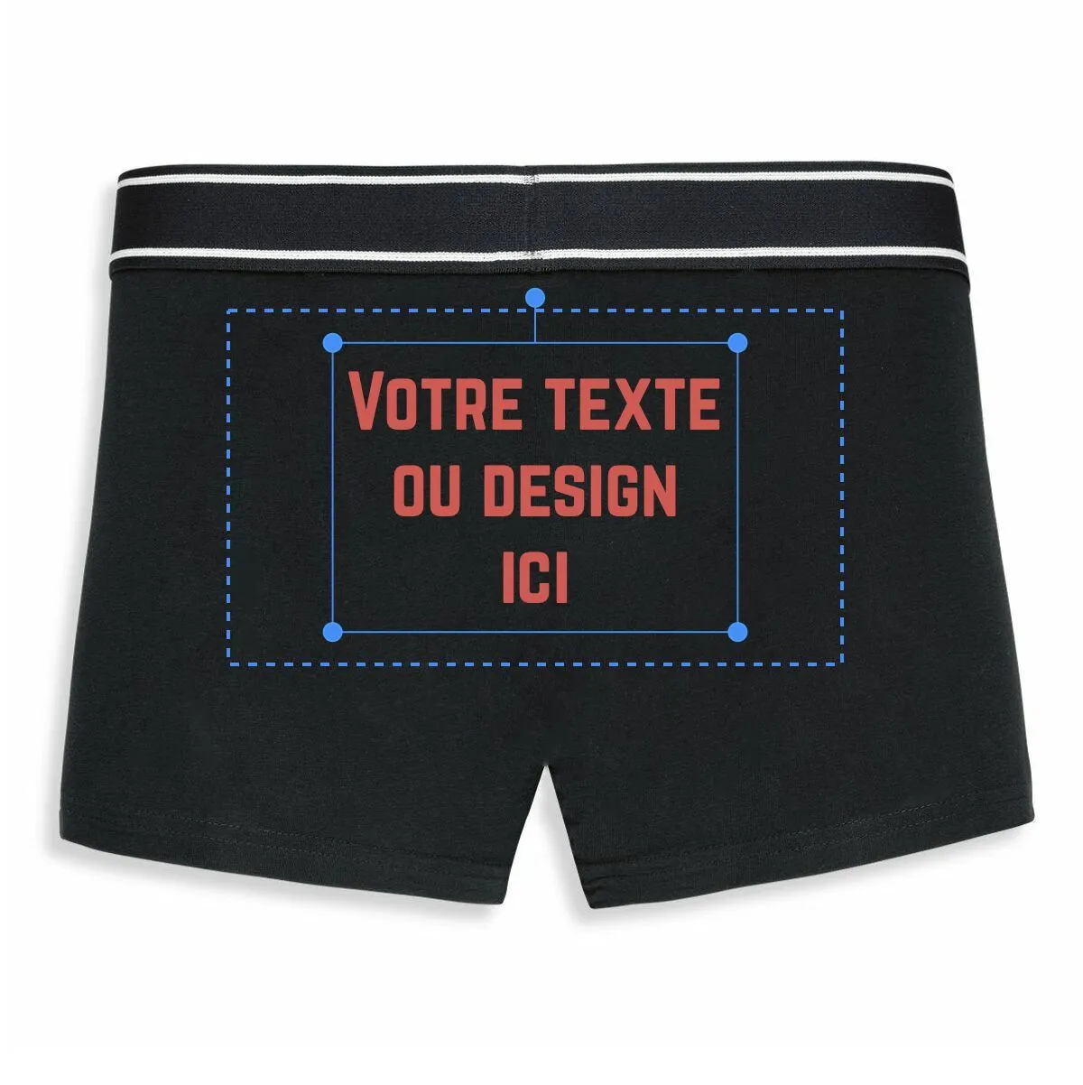 Boxer homme personnalisé - Face arrière Boxer homme personnalisé - Face arrière