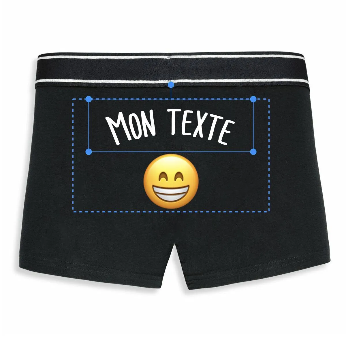Boxer homme personnalisé - Face arrière Boxer homme personnalisé - Face arrière