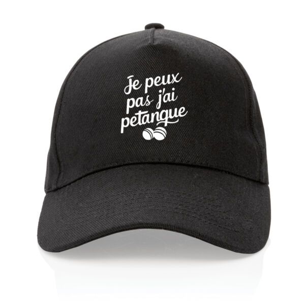 Casquette Je peux pas j'ai pétanque