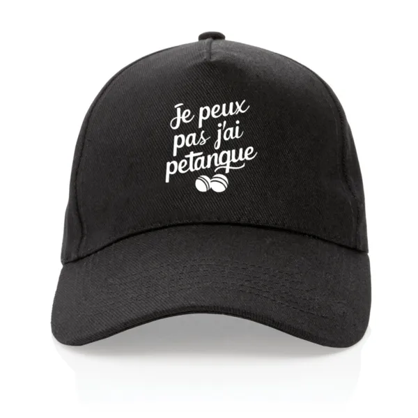Casquette Je peux pas j'ai pétanque