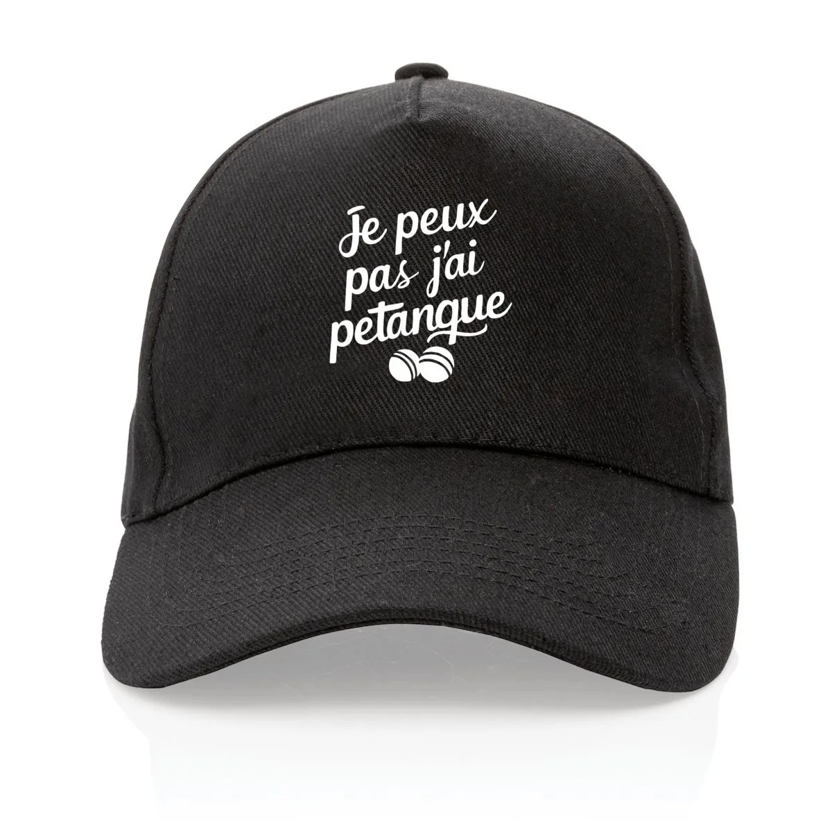Casquette Je peux pas j'ai pétanque Casquette Je peux pas j'ai pétanque