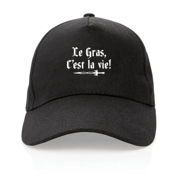 Casquette Kaamelott le gras c'est la vie