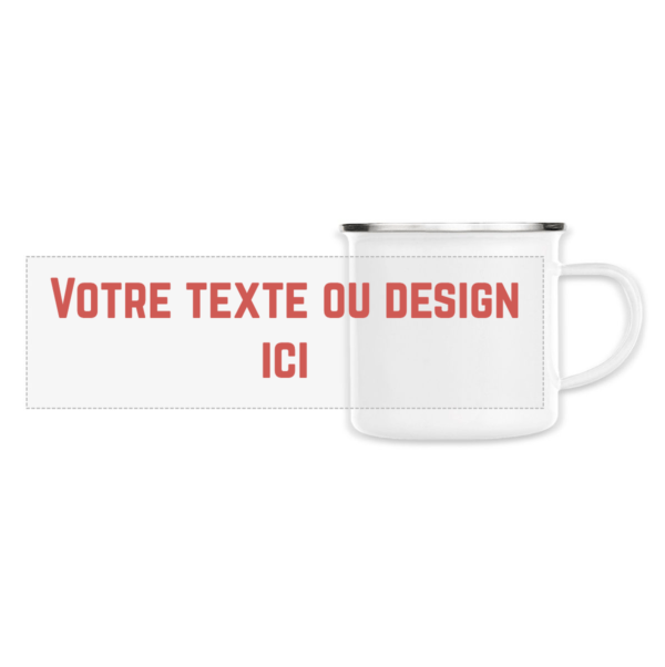 Mug émaillé personnalisé - panoramique