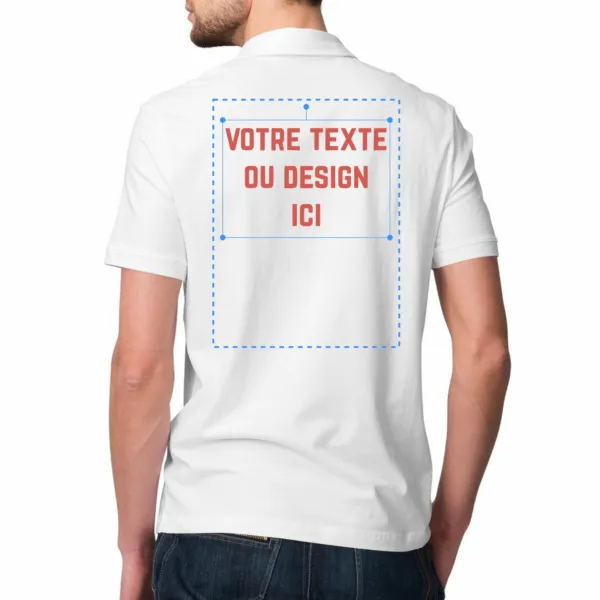 Polo personnalisé homme - Face arrière