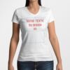 T shirt personnalisé femme - col v