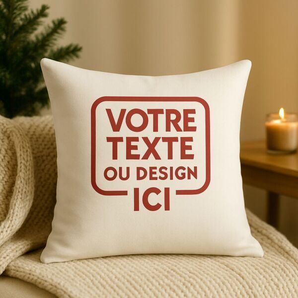 housse de coussin personnalisable