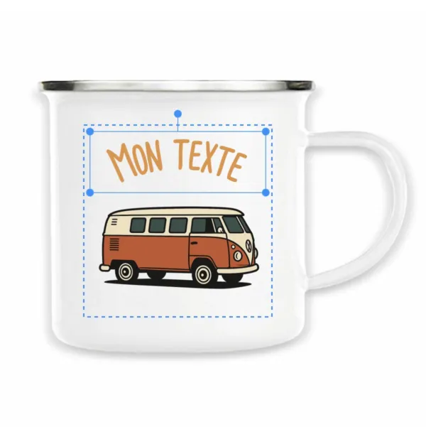 mug émaillé personnalisable